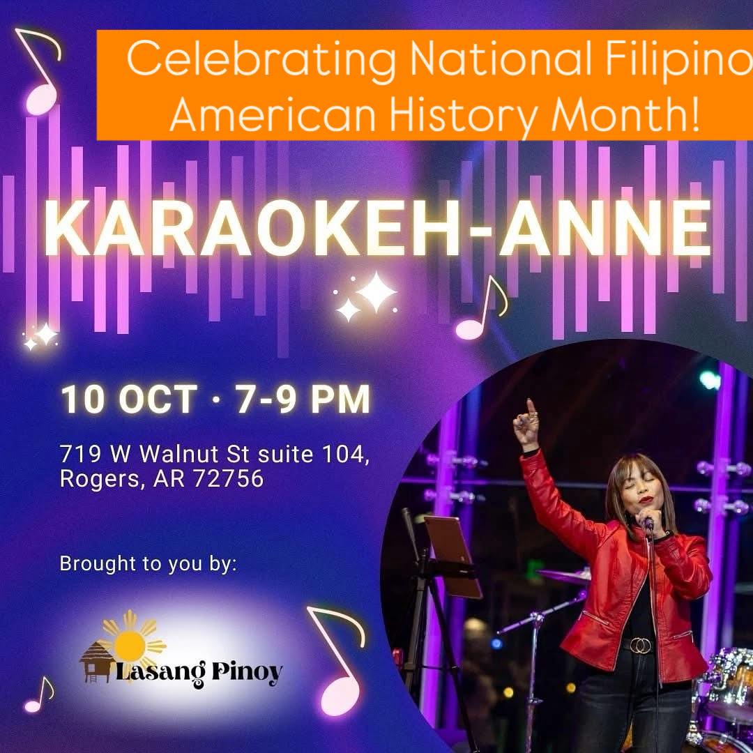 Celebrate Nurse Appreciation Night at Lasang Pinoy in Rogers, AR—live music, karaoke, and 15% off for nurses. Join us Oct 10!